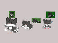 Some doodles of Speccy (an OC made by my friend Marilyn) I drew.