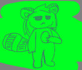 my cool tanuki oc, Tabuki (as my friend banddy calls him)