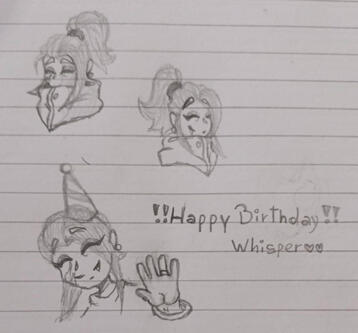 Beautiful art of human whisper by my oomf CherrySønia for my 18th Bday!!!