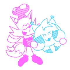 Precious art of Sketchy (Sketchykun) holding Rynkun, by Sketchykun!