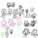 tons of Rynkun doodles!