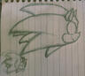 way past cool sonic w/ long quills sketch i&#39;m proud of :]