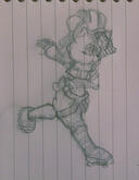 Sketch of my friend Estherna's oc^^